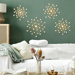 4Pcs Iron & Acrylic Wall Decorations&nbsp;AJEW-WH0871-55G