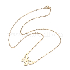 Hollow Butterfly 304 Stainless Steel Pendant Necklaces&nbsp;NJEW-JN04814-02