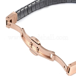 Ion Plating(IP) Synthetic Non-Magnetic Hematite Beaded Bracelets for Men&nbsp;BJEW-E102-01RG