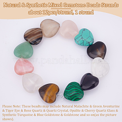 1 Strand Natural & Synthetic Mixed Gemstone Beads Strands&nbsp;G-OC0004-78