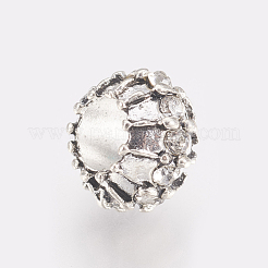 Antique Silver Plated Alloy European Beads&nbsp;MPDL-L016-01C