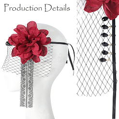 Nylon and Polyester and PP Plastic Halloween Headwear for Women Girls&nbsp;OHAR-WH20012-03