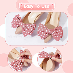 4Pcs 2 Colors Polyester Shoe Charms&nbsp;AJEW-PH0012-19
