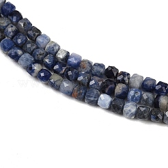 Natural Sodalite Beads Strands&nbsp;G-RM2025-D48-4x4mm