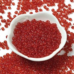 Transparent Colours Glass Seed Beads&nbsp;X1-SEED-P006-02A-06