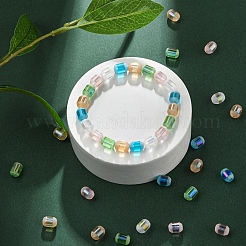50Pcs 5 Colors Transparent Electroplate Glass Beads Strands&nbsp;EGLA-YW0001-36
