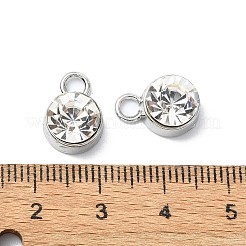 Rack Plating Alloy Rhinestone Charms&nbsp;FIND-M014-16F-P