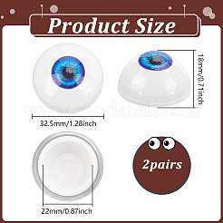 2 Pairs Plastic Craft Eyes&nbsp;DIY-PH0029-60A