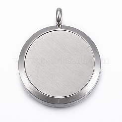 316 Surgical Stainless Steel Diffuser Locket Pendants&nbsp;STAS-H404-09E