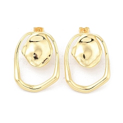 Rack Plating Brass Stud Earring&nbsp;EJEW-C078-12G