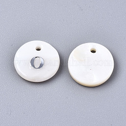 Natural Freshwater Shell Pendants&nbsp;SHEL-Q018-01A-O-P