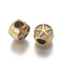 Tibetan Style Alloy Beads&nbsp;PALLOY-E488-18AG