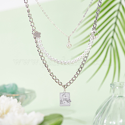 18Pcs 3 Colors Ion Plating(IP) 304 Stainless Steel Bigs Pendants&nbsp;STAS-DC0014-07
