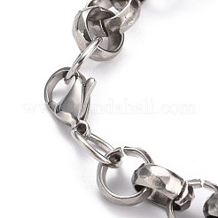 Tarnish Resistant 304 Stainless Steel Rolo Chain Bracelets&nbsp;BJEW-Z011-02P