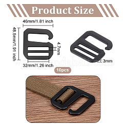 Zinc Alloy Slider Buckles&nbsp;FIND-WH0002-85B