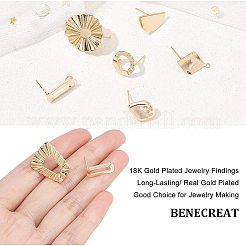 Brass Stud Earring Findings&nbsp;KK-BC0002-24