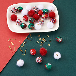 DIY Christmas Style Earring Making Kits&nbsp;DIY-TA0008-88