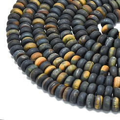 3 Colors Dyed Natural Tiger Eye Beads Strands&nbsp;G-P575-A05-8x5mm-02
