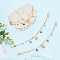 2Pcs Brass Cable Chains Purse Strap Extenders&nbsp;FIND-WR0006-26