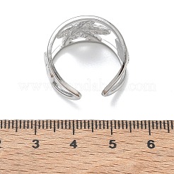 304 Stainless Steel Cuff Open Rings&nbsp;SA-CBAF5A1-05P