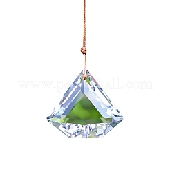 Pentagon Faceted K9 Glass Suncatchers&nbsp;PW-WGF4A09-01