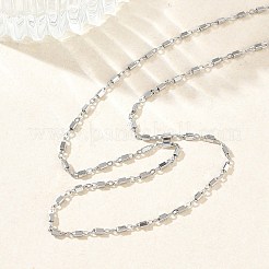 1.5MM 304 Stainless Steel Cuboid Link Chain Necklaces for Women&nbsp;NJEW-G201-03P