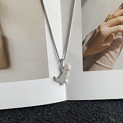 Dinosaur 201 Stainless Steel Pendant Long Necklaces&nbsp;FS-WGBC43E-01