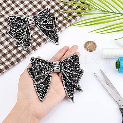 2Pcs Resin Rhinestone Bowknot Shoes Charms&nbsp;FIND-CA0004-74