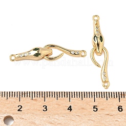 Brass Micro Pave Cubic Zirconia hook Clasps&nbsp;KK-S531-35G