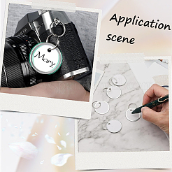 50Pcs Blank Aluminum Keychain&nbsp;KEYC-SP0001-12