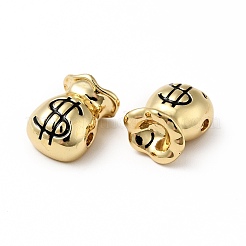 Rack Plating Brass Enamel Beads&nbsp;KK-E060-09G