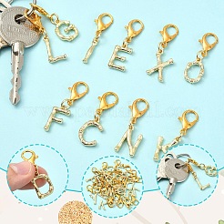 26Pcs Letter A~Z Alloy Pendant Decorations&nbsp;HJEW-YW00199