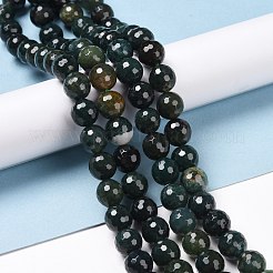 Natural Moss Agate Beads Strands&nbsp;G-E571-21C