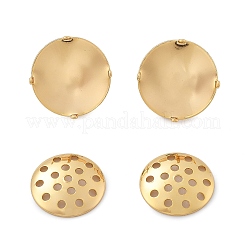 Brass Studs Earring Findings&nbsp;KK-K382-16A-G