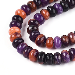 Halloween Theme Dyed Natural White Jade Beads Strands&nbsp;G-N350-01A-01