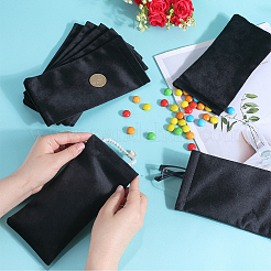8Pcs Rectangle Velvet with Steel Glasses Case&nbsp;ABAG-BBC0001-15C