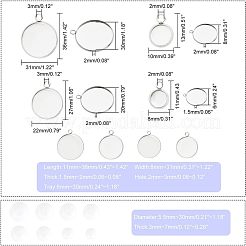 DIY Half Round Mixed Size Pendant Making Kits&nbsp;DIY-UN0002-41P