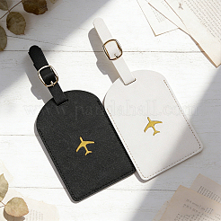 2Pcs 2 Colors PVC Luggage Tags&nbsp;AJEW-CL0005-17