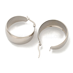 Tarnish Resistant 202 Stainless Steel Hoop Earring&nbsp;EJEW-H003-09P-01