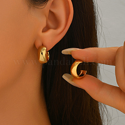 Simple Stainless Steel C-Shaped Stud Earrings&nbsp;VU8878-1