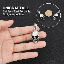3Pcs 304 Stainless Steel Pendants&nbsp;STAS-UN0043-87