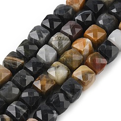 Natural Petrified Wood Beads Strands&nbsp;G-H078-C51-6mm