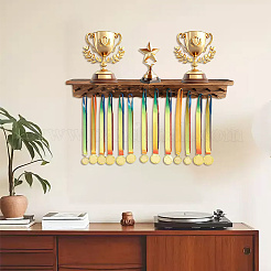Multifunctional Pine Wooden Wall Mounted Display Stands&nbsp;ODIS-WH0079-061