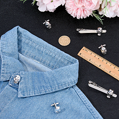 Alloy Cufflinks & Tie Clips Sets&nbsp;AJEW-WH0886-09A