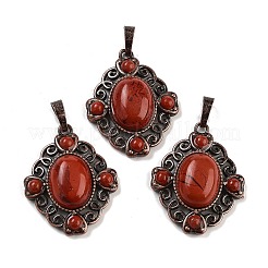 Natural Mixed Stone Rhombus Pendants&nbsp;G-K363-02R