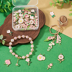 40Pcs 10 Styles Alloy Enamel Pendants&nbsp;ENAM-TA0004-05