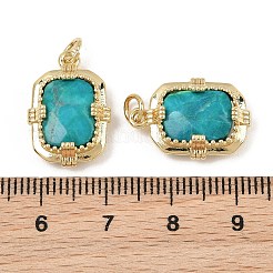 Dyed Natural Imperial Jasper Faceted Pendants&nbsp;GG-CBA4154-02G-02