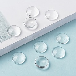 Transparent Glass Cabochons&nbsp;GGLA-R026-14mm