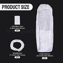 Disposable Non-woven Fabrics Car Seat & Steering Wheel Cover Sets&nbsp;AJEW-TAC0034-14