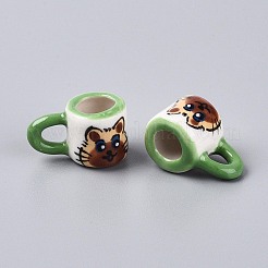 Handmade Porcelain Cat Cup Decoration&nbsp;PORC-T133-62
